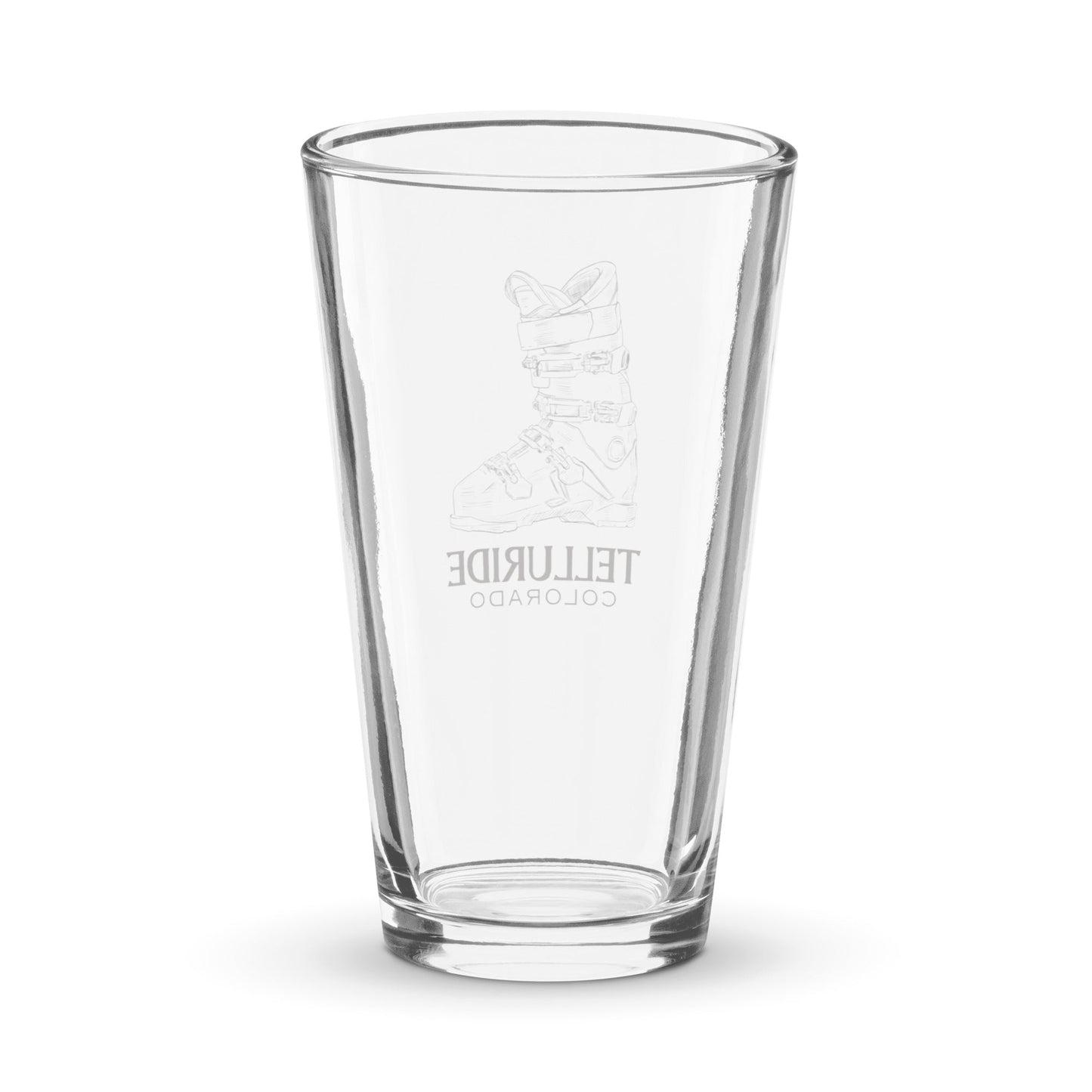 Telluride Colorado Ski Boot Pint Glass, 16oz - Telluride Shop