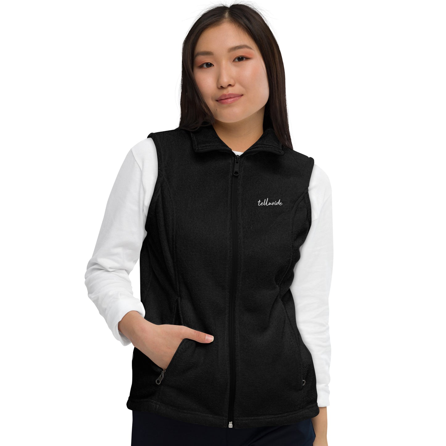 telluride colorado womens fleece vest