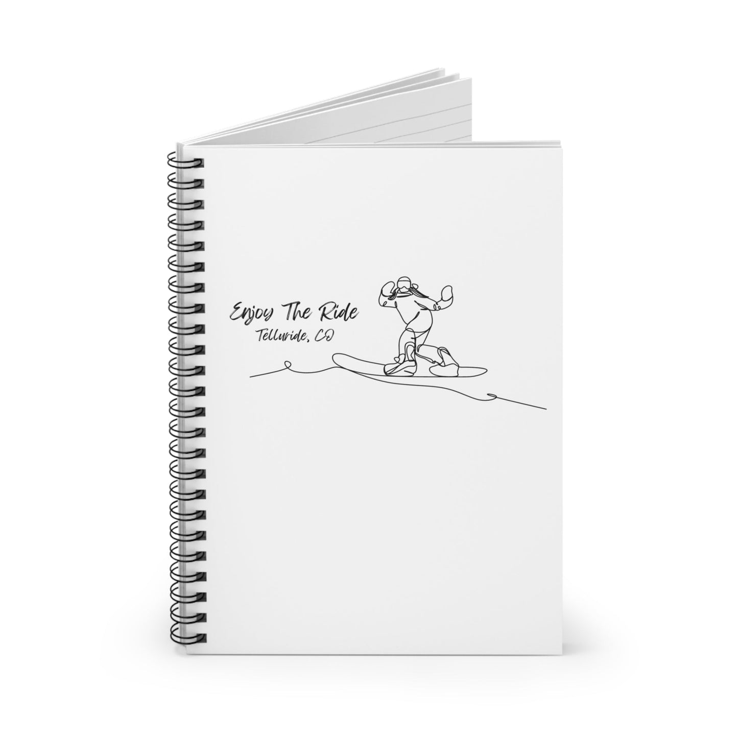 "Enjoy The Ride" Snowboard Spiral Notebook - Telluride Shop