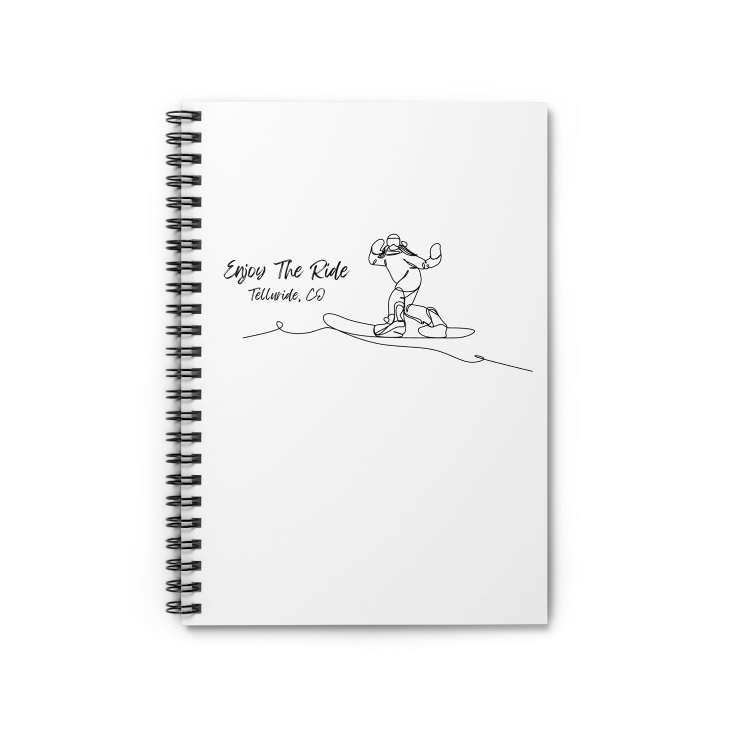 "Enjoy The Ride" Snowboard Spiral Notebook - Telluride Shop