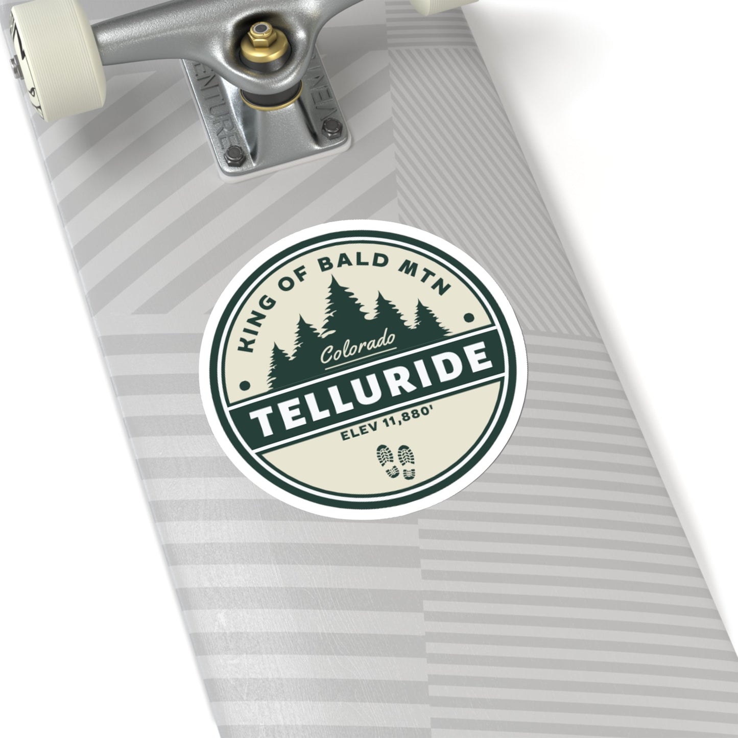 "King Of Bald Mountain" Sticker - Telluride Shop