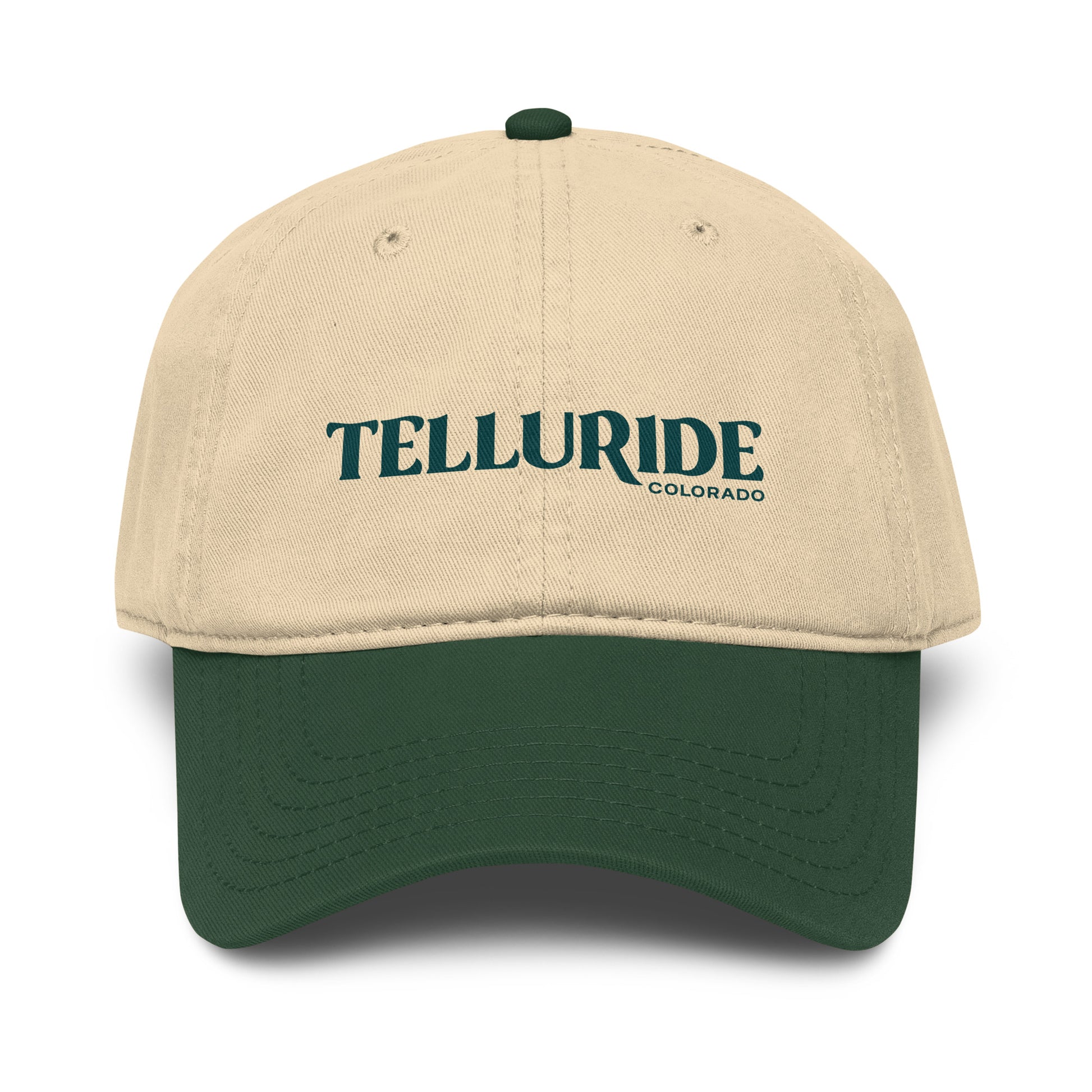 Telluride Colorado Baseball Hat Garment-Washed Telluride Hat & Cotton Cap
