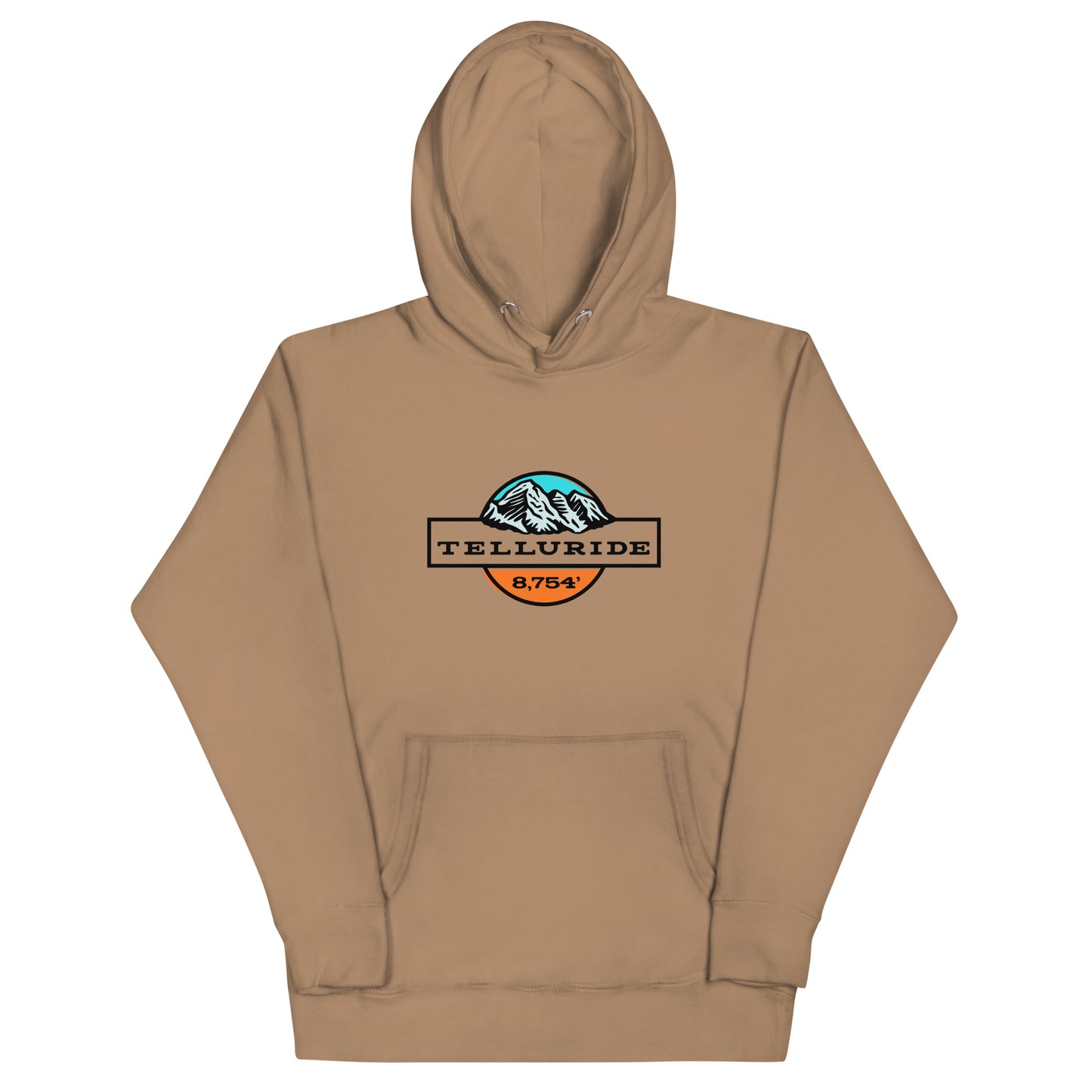Telluride Colorado Elevation Unisex Cotton Hoodie Comfy Warm