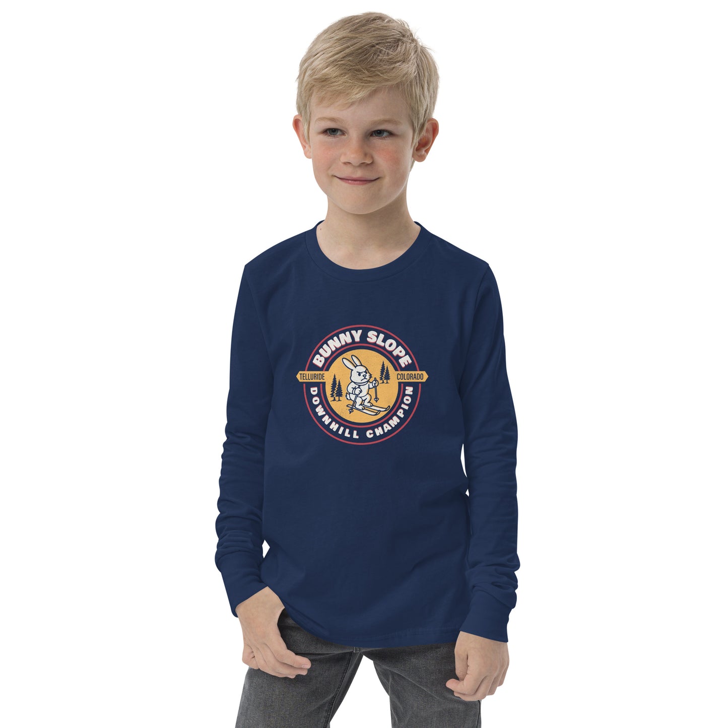 Telluride Colorado Kids Bunny Slope Long Sleeve Tee | Ski Kids Shirt