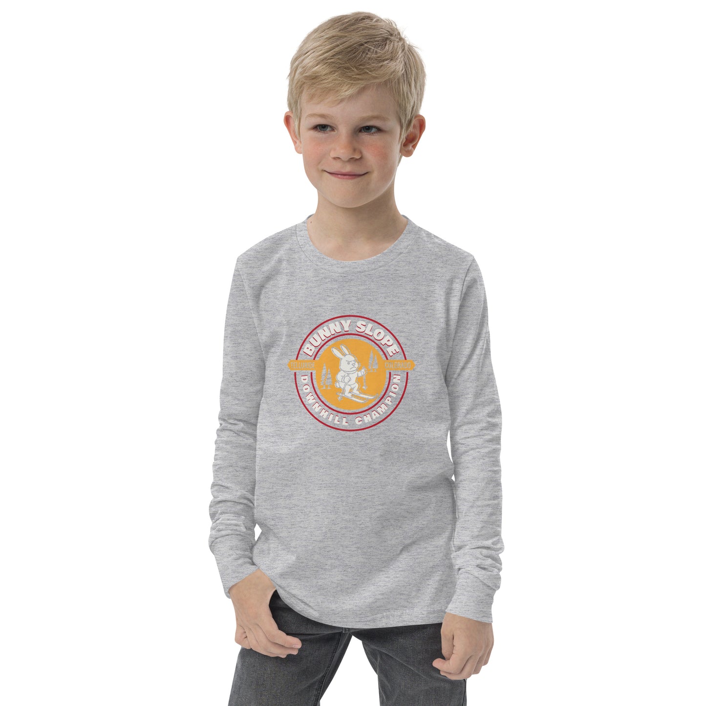 Telluride Colorado Ski Resort Kids Bunny Slope Long Sleeve Tee | Ski Kids Shirt