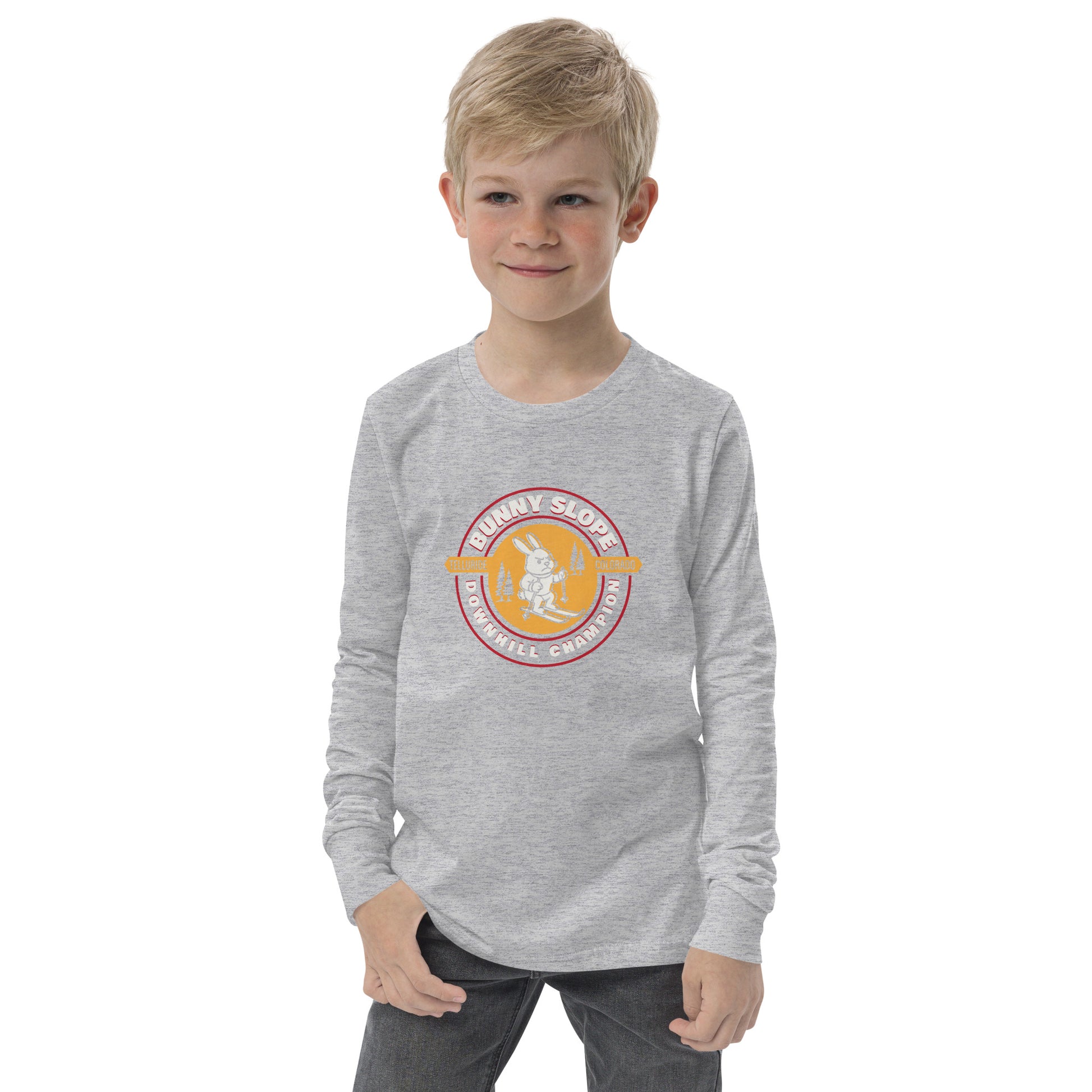 Telluride Colorado Ski Resort Kids Bunny Slope Long Sleeve Tee | Ski Kids Shirt