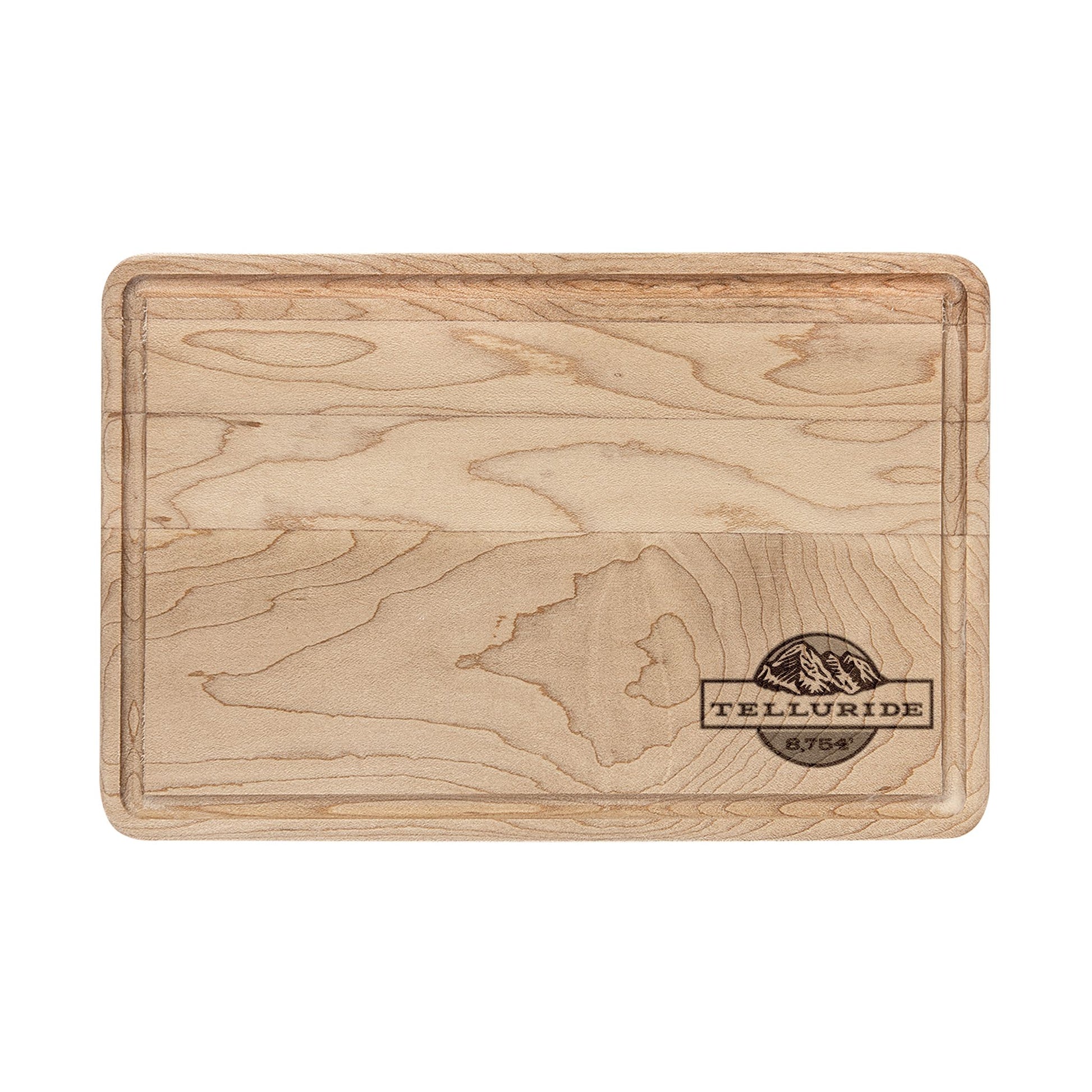 Telluride Engraved Wooden Maple Cutting Board