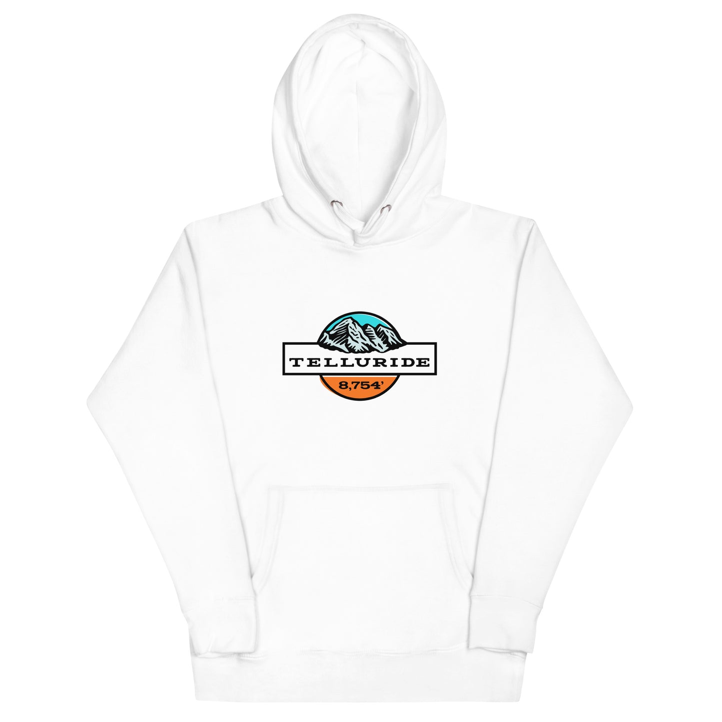 Town of Telluride Colorado Elevation Cotton Hoodie Comfy Warm