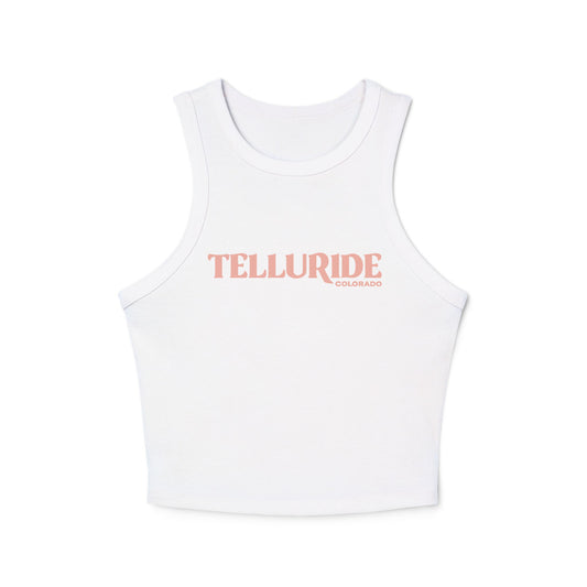 Womens Telluride Micro Rib Racer Tank Top |Telluride Clothing