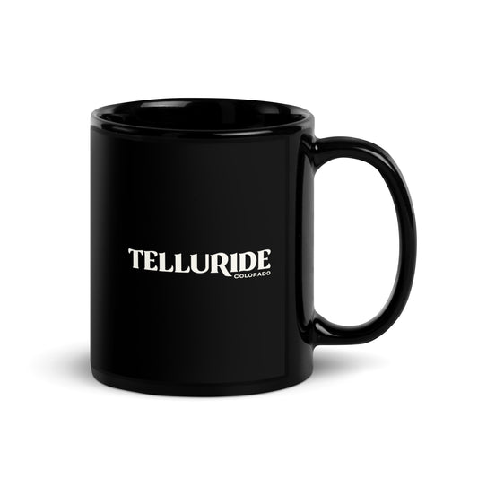 telluride black coffee mug