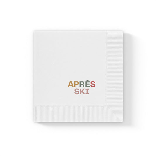 "Aprés Ski" Color Block Party Napkins - Telluride Shop