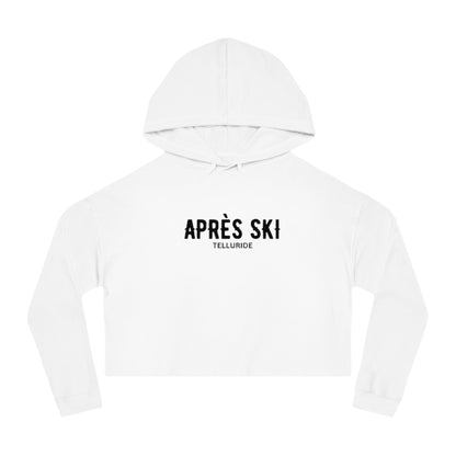 Cropped Hooded Sweatshirt (Black or White) - Telluride Shop