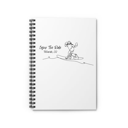 "Enjoy The Ride" Snowboard Spiral Notebook - Telluride Shop