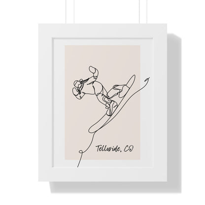 Framed Snowboarder Poster - Telluride Shop