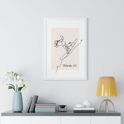 Framed Snowboarder Poster - Telluride Shop