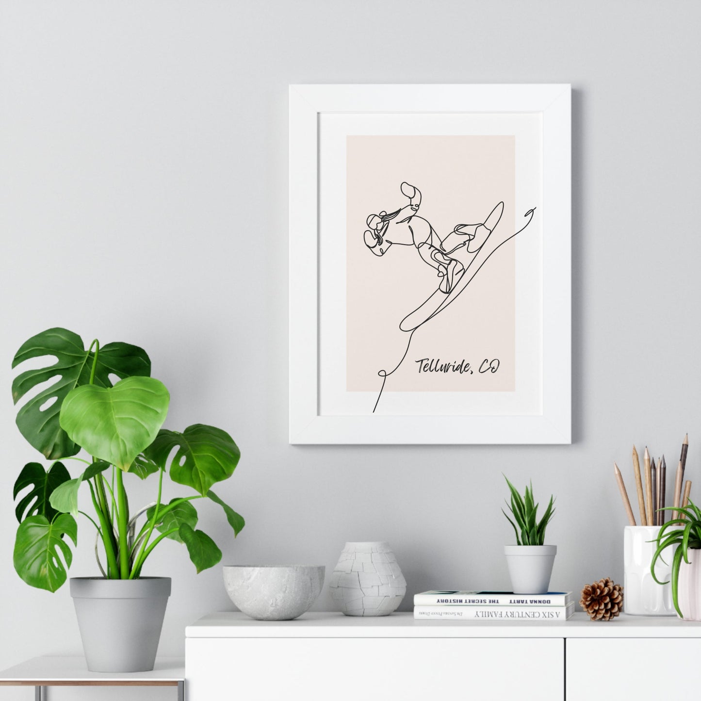 Framed Snowboarder Poster - Telluride Shop