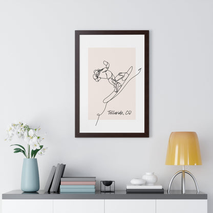 Framed Snowboarder Poster - Telluride Shop