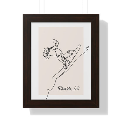 Framed Snowboarder Poster - Telluride Shop
