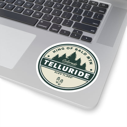 "King Of Bald Mountain" Sticker - Telluride Shop