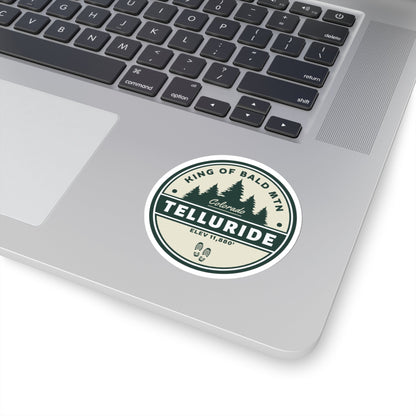 "King Of Bald Mountain" Sticker - Telluride Shop