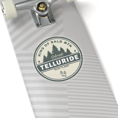 "King Of Bald Mountain" Sticker - Telluride Shop