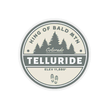 "King Of Bald Mountain" Sticker - Telluride Shop