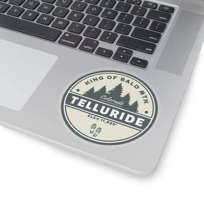 "King Of Bald Mountain" Sticker - Telluride Shop