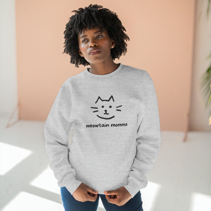 Meowtain Momma Premium Crewneck Sweatshirt - Telluride Shop