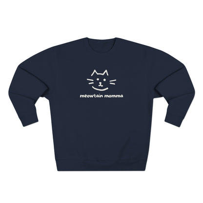 Meowtain Momma Premium Crewneck Sweatshirt - Telluride Shop