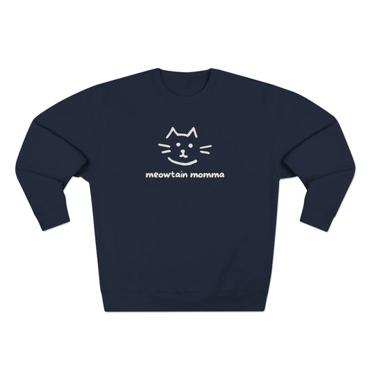 Meowtain Momma Premium Crewneck Sweatshirt - Telluride Shop