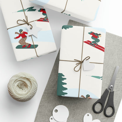 Ski & Snowboard Holiday Gift Wrapping Paper - Telluride Shop