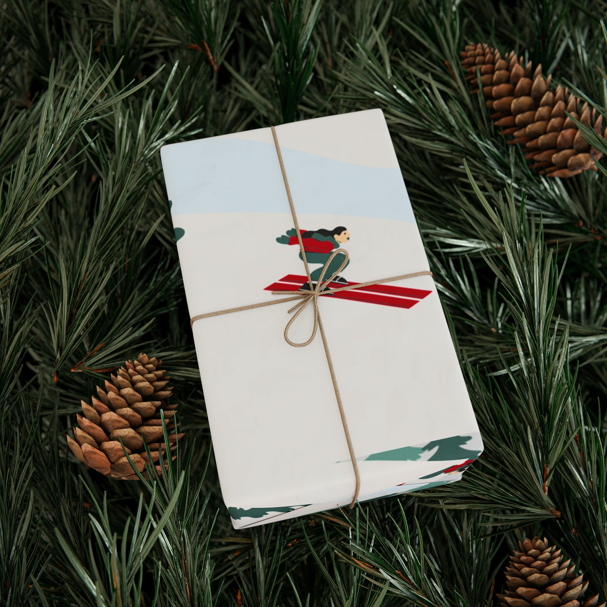 Ski & Snowboard Holiday Gift Wrapping Paper - Telluride Shop