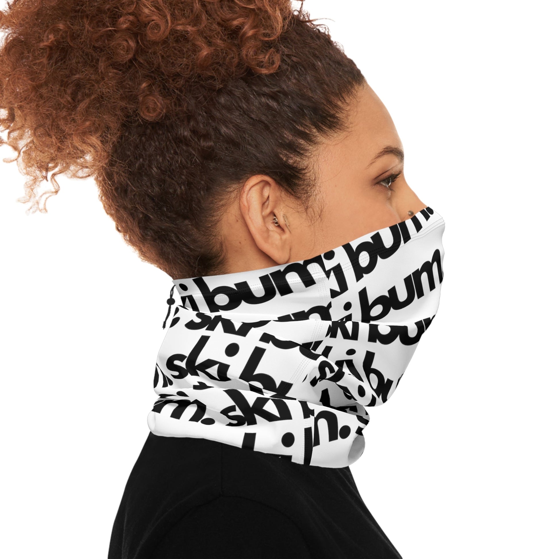 Unisex "Ski Bum" Winter Neck Gaiter With Drawstring - Telluride Shop