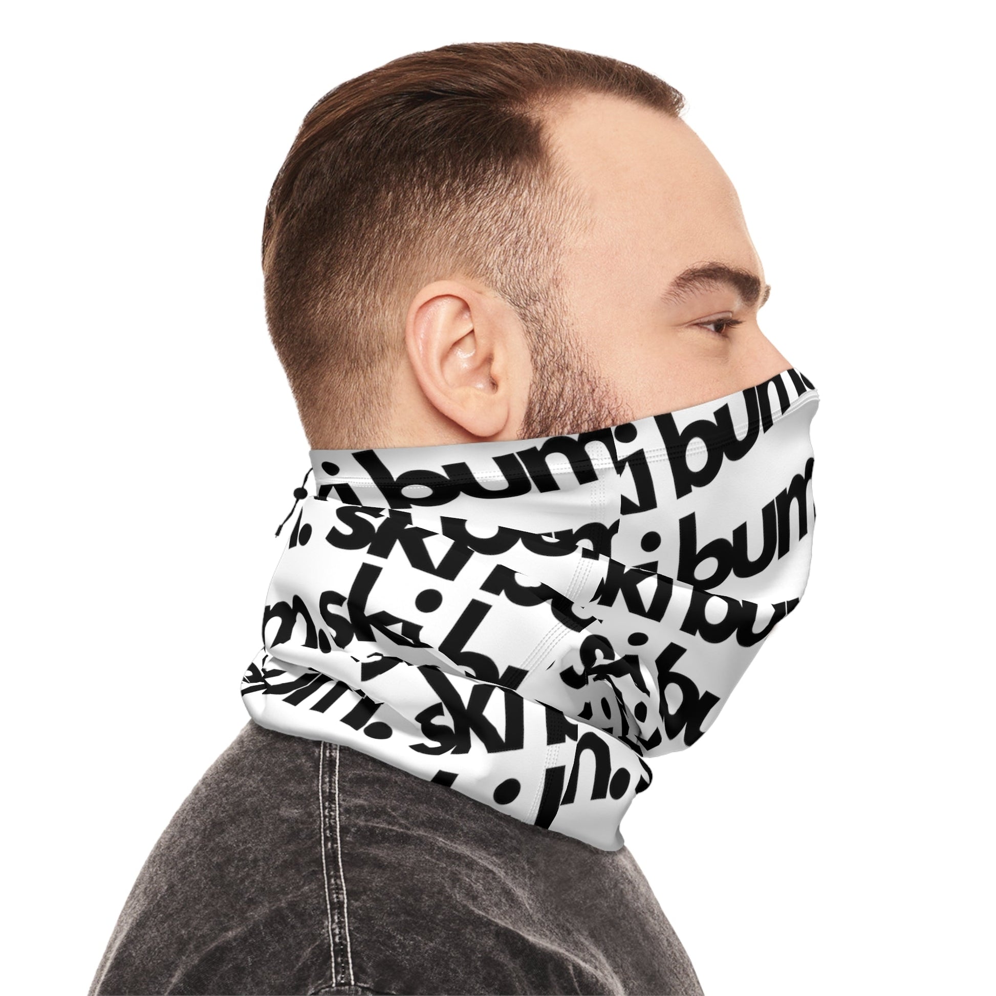 Unisex "Ski Bum" Winter Neck Gaiter With Drawstring - Telluride Shop