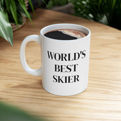 "World's Best Skier" Ceramic Mug - Telluride Shop