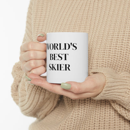 "World's Best Skier" Ceramic Mug - Telluride Shop